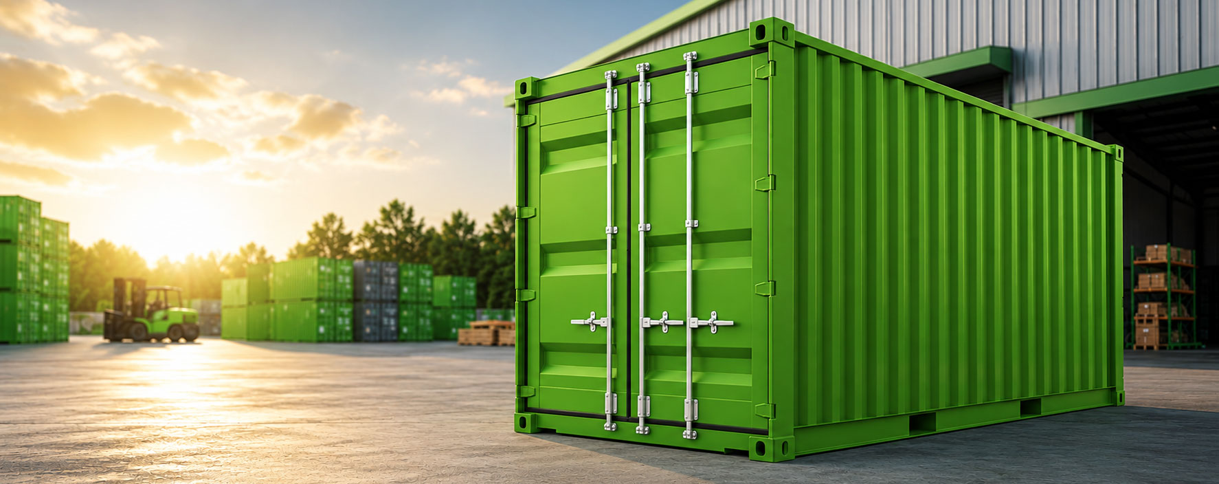 Seecontainer als robuste Lagerlösung für Industrie, Gewerbe und Baustellen